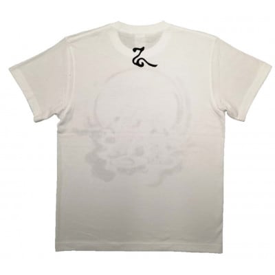 手描きTシャツ 仏画 六地蔵 白 (半袖 Sサイズ)