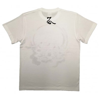 手描きTシャツ 仏画 六地蔵 白 (半袖 XLサイズ)