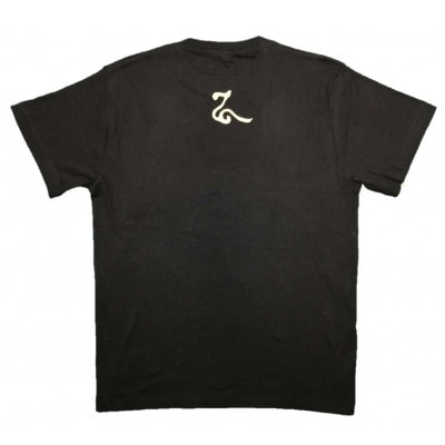 手描きTシャツ 仏画 六地蔵 黒 (半袖 XLサイズ)