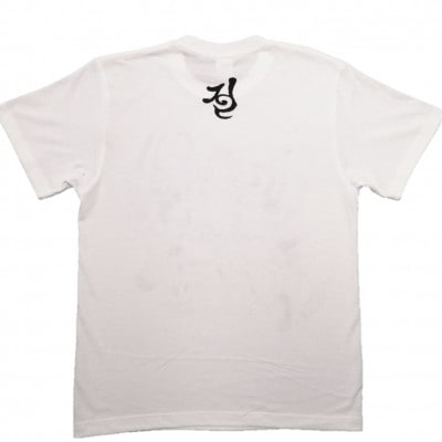 手描きTシャツ 仏画 弁財天 白 (半袖 Sサイズ)