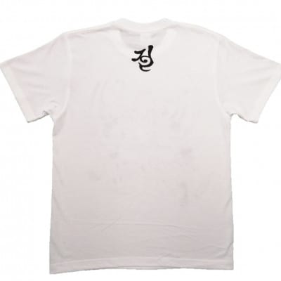 手描きTシャツ 仏画 弁財天 白 (半袖 Mサイズ)