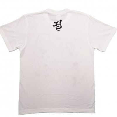 手描きTシャツ 仏画 弁財天 白 (半袖 Lサイズ)