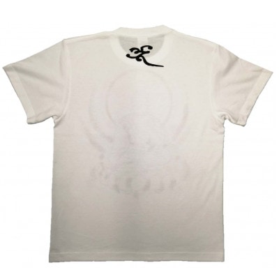 手描きTシャツ 仏画 薬師如来 白 (半袖 Sサイズ)