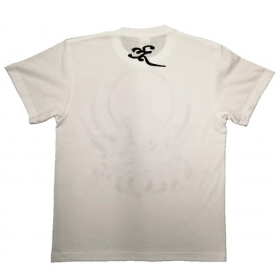 手描きTシャツ 仏画 薬師如来 白 (半袖 Mサイズ)
