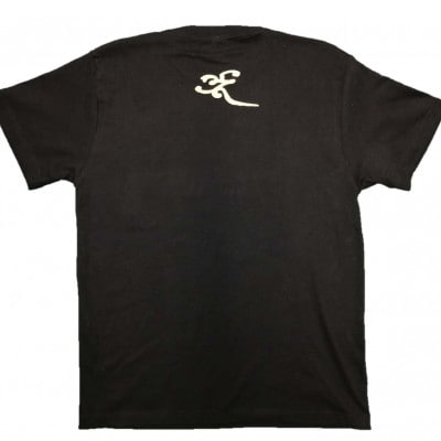 手描きTシャツ 仏画 薬師如来 黒 (半袖 Lサイズ)