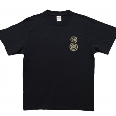 Tシャツ ふとまに 太占 姫川薬石 ネイビー (半袖 Mサイズ)