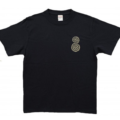 Tシャツ ふとまに 太占 姫川薬石 ネイビー (半袖 Lサイズ)