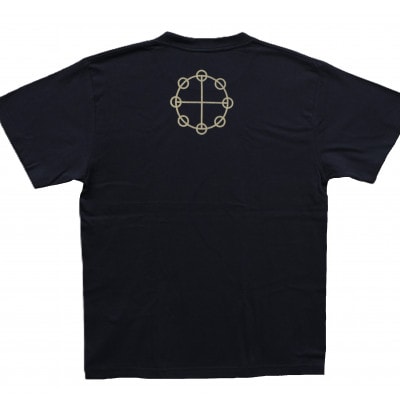 Tシャツ カタカムナ 姫川薬石 ネイビー (半袖 Sサイズ)