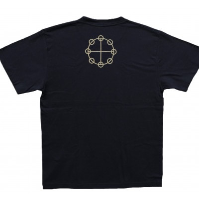 Tシャツ カタカムナ 姫川薬石 ネイビー (半袖 Lサイズ)