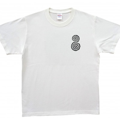 Tシャツ ふとまに 太占 麻炭 白 (半袖 150サイズ)