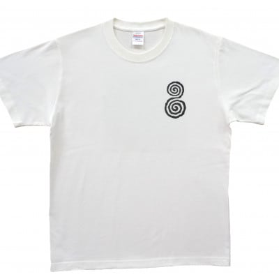 Tシャツ ふとまに 太占 麻炭 白 (半袖 Sサイズ)