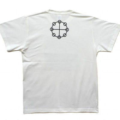 Tシャツ カタカムナ 麻炭 白 (半袖 150サイズ)