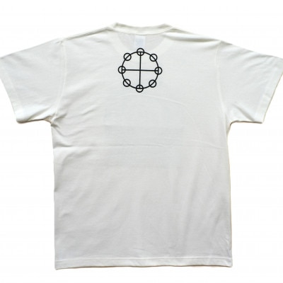 Tシャツ カタカムナ 麻炭 白 (半袖 Lサイズ)