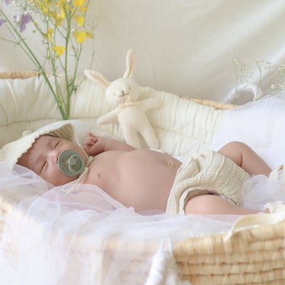 HOPPL(ホップル)ニューボーンニットセット(手編みオーガニックコットン使用)