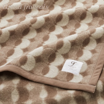 やさしいあたたかさ  ウール毛布(毛羽部分)【シングルサイズ】(色:ベージュ)