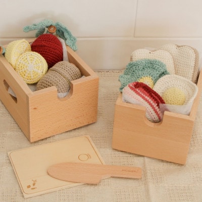 HOPPL(ホップル)おままごとギフトBOXセット(手編みおもちゃ)