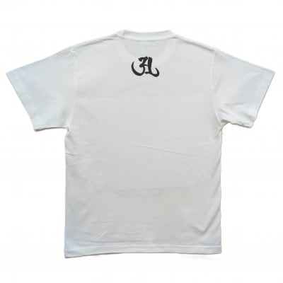 手描きTシャツ 仏画 大日如来 金剛界 白 (半袖 Mサイズ)