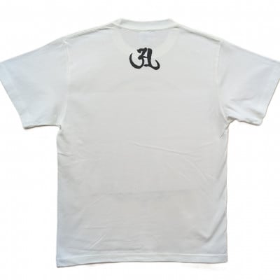 手描きTシャツ 仏画 大日如来 金剛界 白 (半袖 Lサイズ)