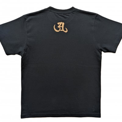 手描きTシャツ 仏画 大日如来 金剛界 黒 (半袖 XLサイズ)