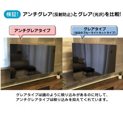大阪府和泉市　49AG2　49インチ用　テレビ画面保護パネル　アンチグレアタイプ　テレビガード