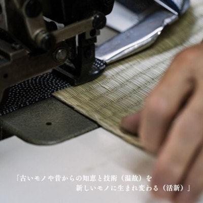 大阪府和泉市　国産　大きめコースター2個セット　畳　手作り【色・柄ランダム】