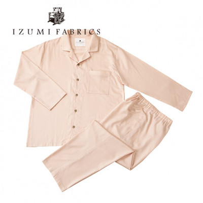 【サイズ:L(男女兼用)】パジャマ　抗菌防臭やわらか超長綿使用　色:シャインローズ