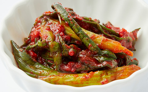 大阪府和泉市産の九条ネギを使用したネギキムチ(200g入×5袋)。道の駅オリジナルキムチです。【配送不可地域：離島・沖縄県】