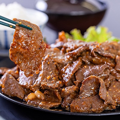 黒毛和牛やまさん牛　タレ漬け焼肉MIX250g×2【配送不可地域：離島】