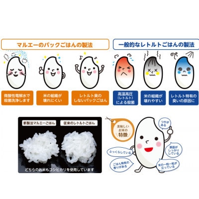 【2ヵ月毎定期便】パックごはん 3個入り(1個200g)×12セット36食入コシヒカリ(特)　全2回