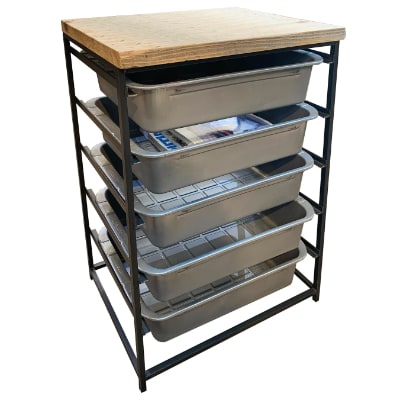 COBA(26)5段プレス缶棚(新プレス缶仕様)【配送不可地域：北海道・沖縄県・東北・九州】