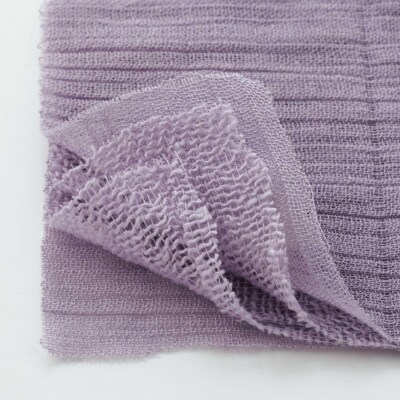 高吸水ガーゼフェイスタオル2枚(四重織シャリ感ガーゼ)色:ライラック