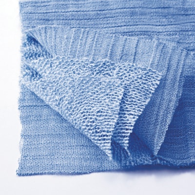 高吸水ガーゼフェイスタオル(ロング＆ワイド)2枚セット(四重織シャリ感ガーゼ)和泉木綿