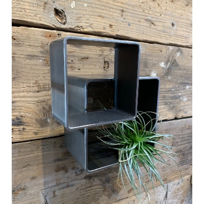 COBA(75)アイアン花器(キューブCUBE)