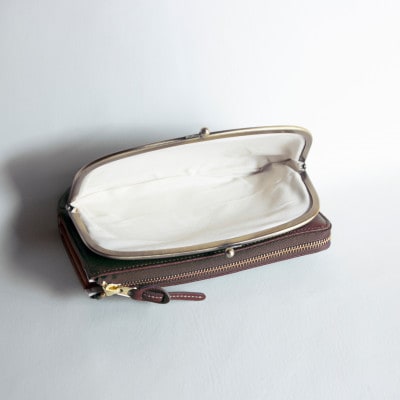 【ハラコ お財布ポシェット 】本革 お財布ショルダー ショルダーバッグ【aw-17nch-H/BR】