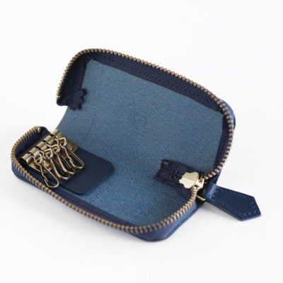 【キーケース】イタリアンレザー 本革 4連タイプ スリム ブッテーロ【apo-16bu-NV】