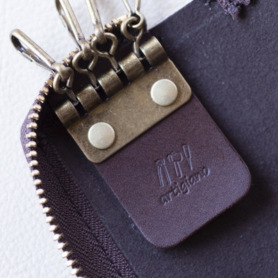 【ハラコ キーケース】牛毛皮 本革 4連タイプ スリム アニマル柄【apo-16nch-ZEB】