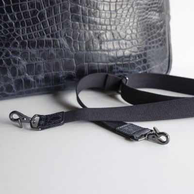 【ビジネスバッグ】クロコエンボスレザー ビジネスブリーフ 2way 通勤【at-17ec-NV】