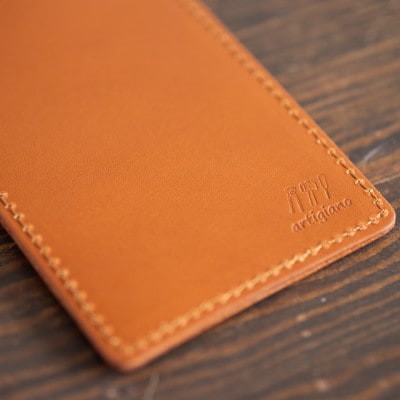 【本革 パスケース】ICカード 社員証 両面 2枚収納 ストラップ付き【apo-08hn-CA】