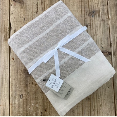 オーガニックコットンタオルシーツ　Sサイズ(145×230cm)かすみ　ブラウン　SNS-12-BR