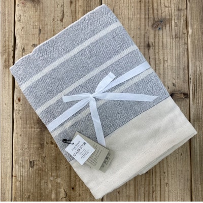 オーガニックコットンタオルシーツ　Sサイズ(145×230cm)かすみ　グレー　SNS-12-GY