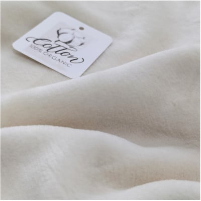 【シングル】贅沢ふわふわオーガニックコットン綿毛布　140×200cm　IV　OGMM-1-IV