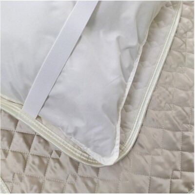 【Mサイズ 43×63cm】シルク100%和泉木綿枕パッド　アイボリー1枚　SSM-1M-IV