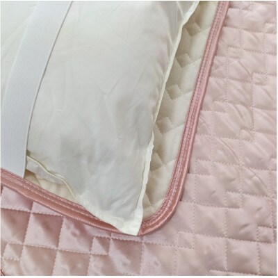 【Mサイズ 43×63cm】シルク100%和泉木綿枕パッド　ピンク1枚　SSM-1M-PI