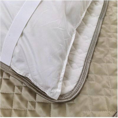 【Mサイズ 43×63cm】シルク100%和泉木綿枕パッド　ベージュ1枚　SSM-1M-BE