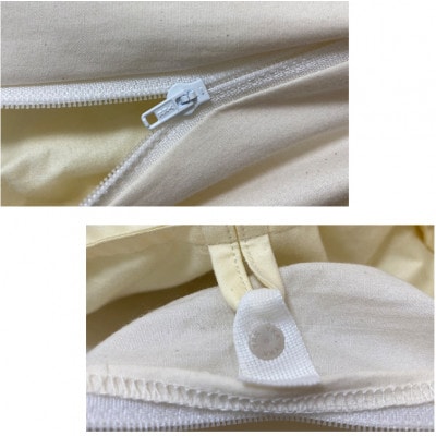 【クィーン】和泉木綿ピュアコットン掛ふとんカバー(210×210cm)　キナリ　PUC-Q