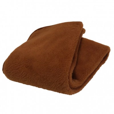 【セミダブル】洗える贅沢キャメルファー敷毛布　120×205cm　ベージュ　CH-120