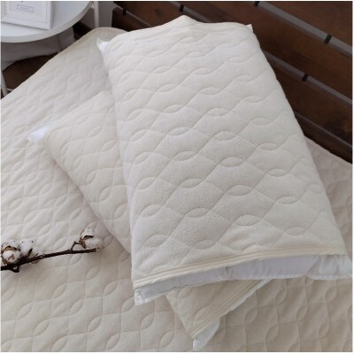 オーガニックコットンの高密度パイル枕パッド2枚組 (50×60cm)IV　OGSK-5060-2P