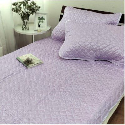 【Mサイズ 43×63cm】ピュアシルク枕パッド2枚組 パープル SCC-4363C-2P