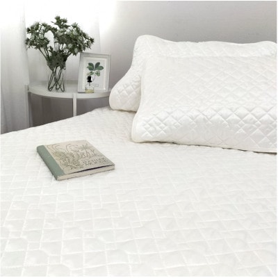 【Mサイズ 43×63cm】ピュアシルク枕パッド 1枚ホワイト  SCC-4363-WH