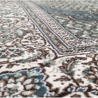 【6畳用】240×330cm 洗える国産モケット織ラグ グリーン(ローレル240×330GR)